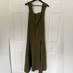 Olive Green Drop Waist/Mermaid Dress